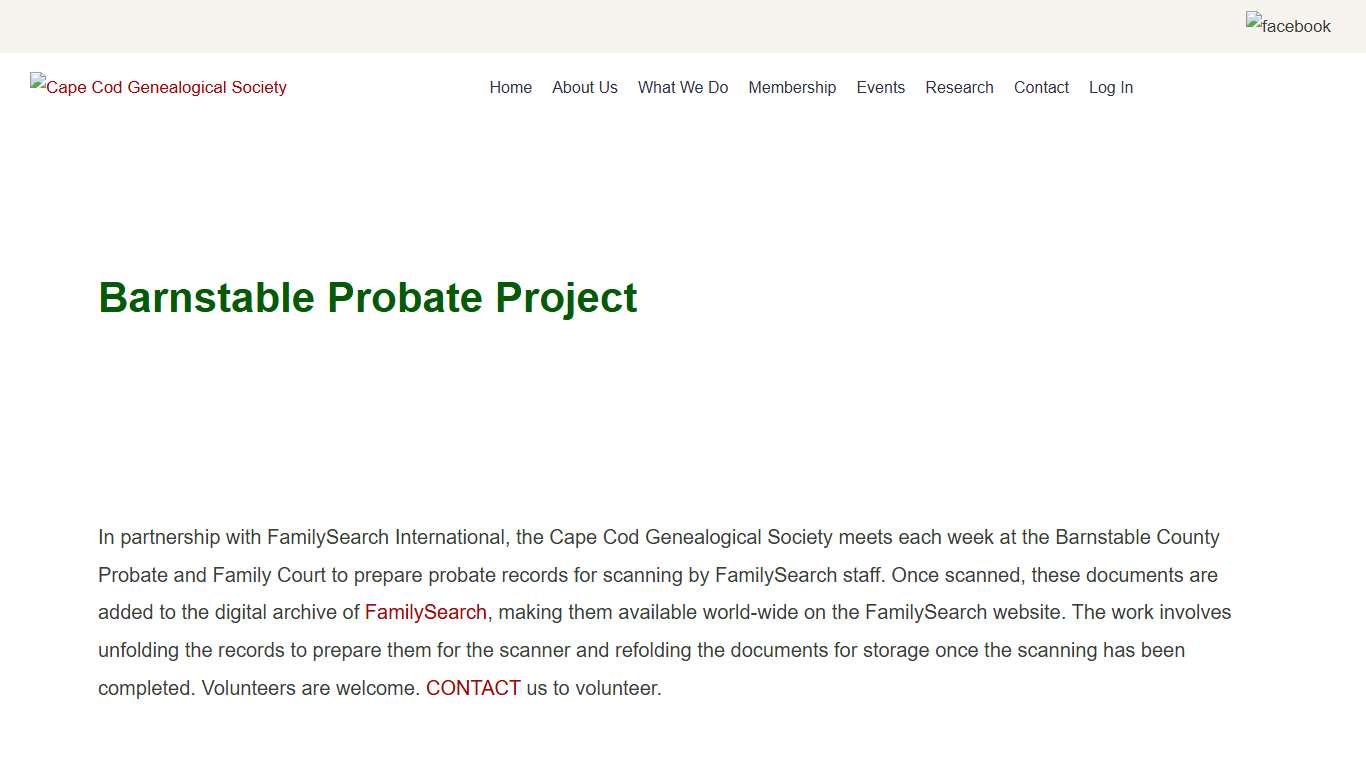 Cape Cod Genealogical Society