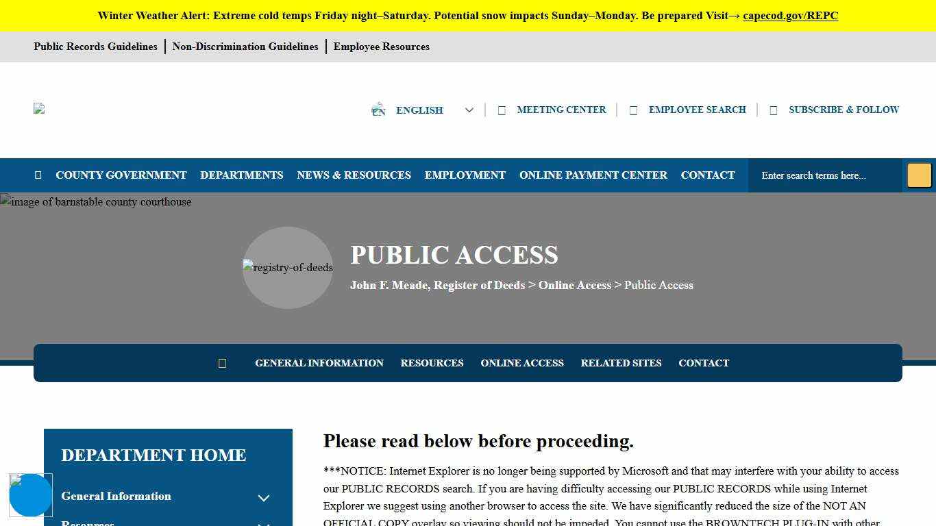 Public Access - Barnstable County