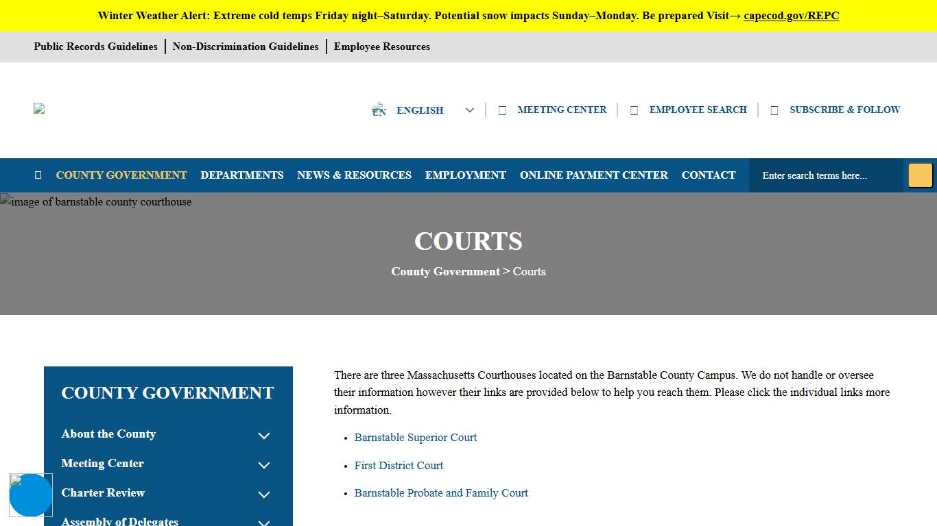 Courts - Barnstable County